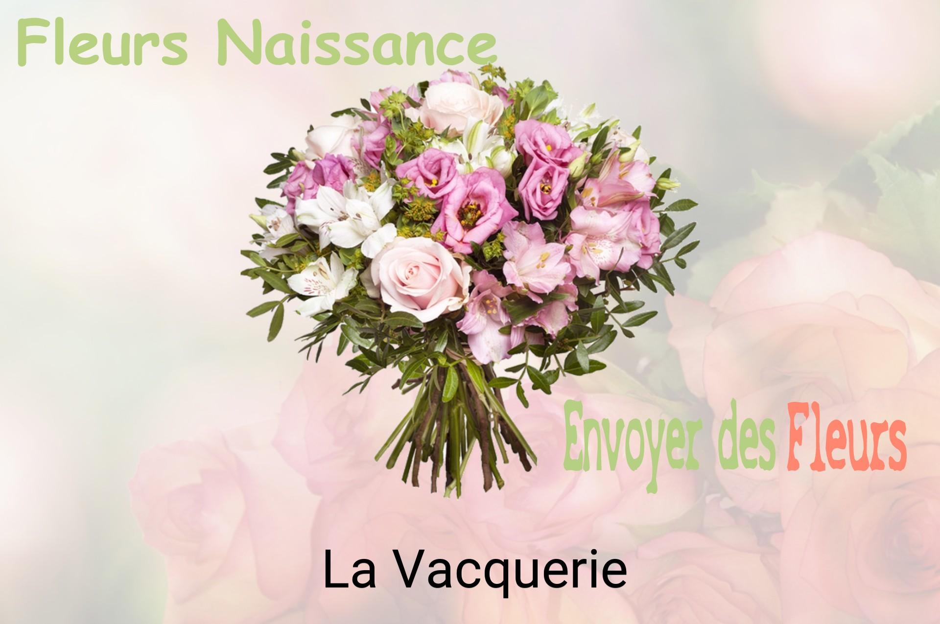 Bouquet de fleurs de naissance livré à La Vacquerie